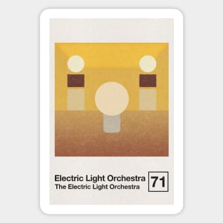 ELO  / Minimalist Style Graphic Poster Design Sticker